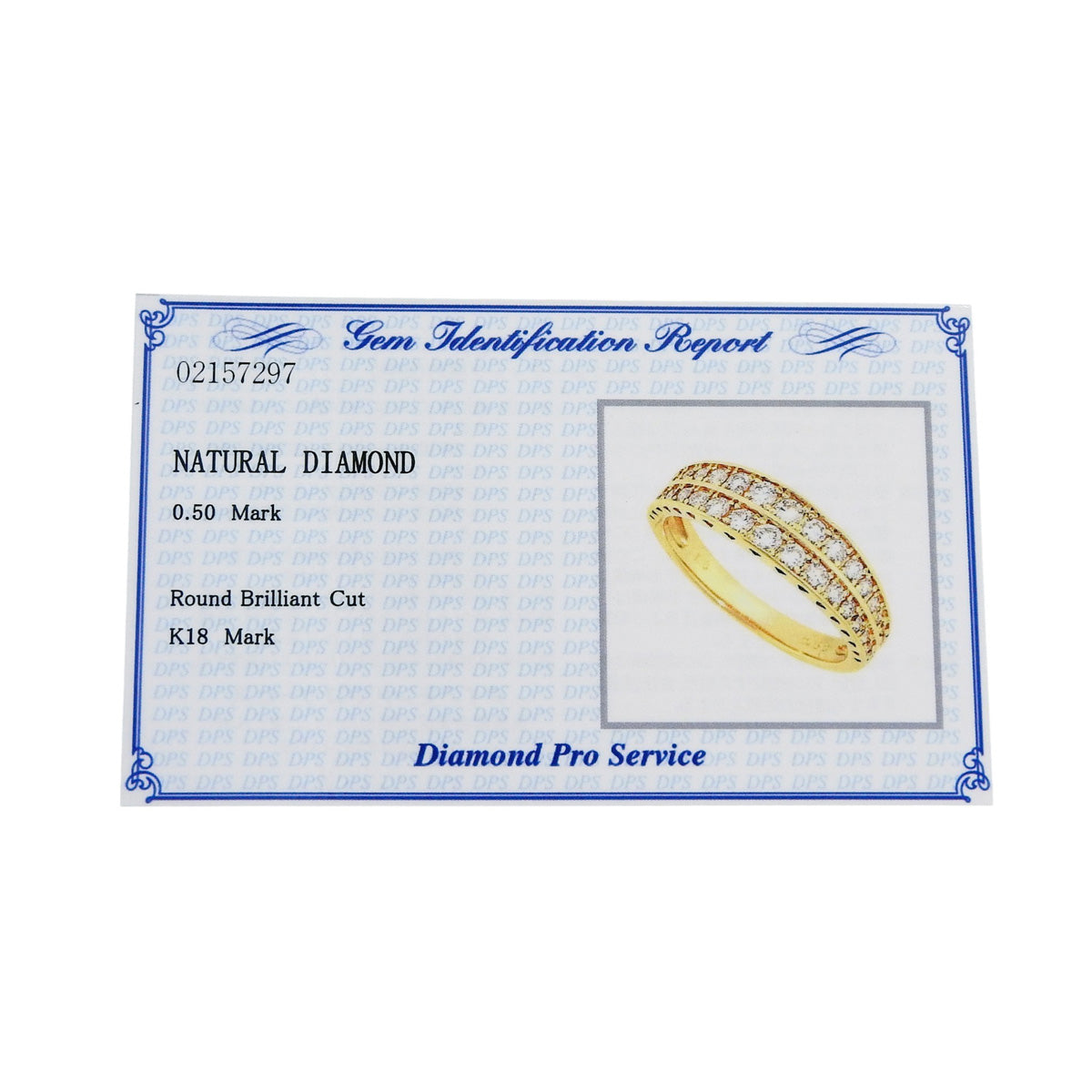 Diamond ring, D0.50, yellow gold, K18YG, size 11.5 (51.5), 3.5g