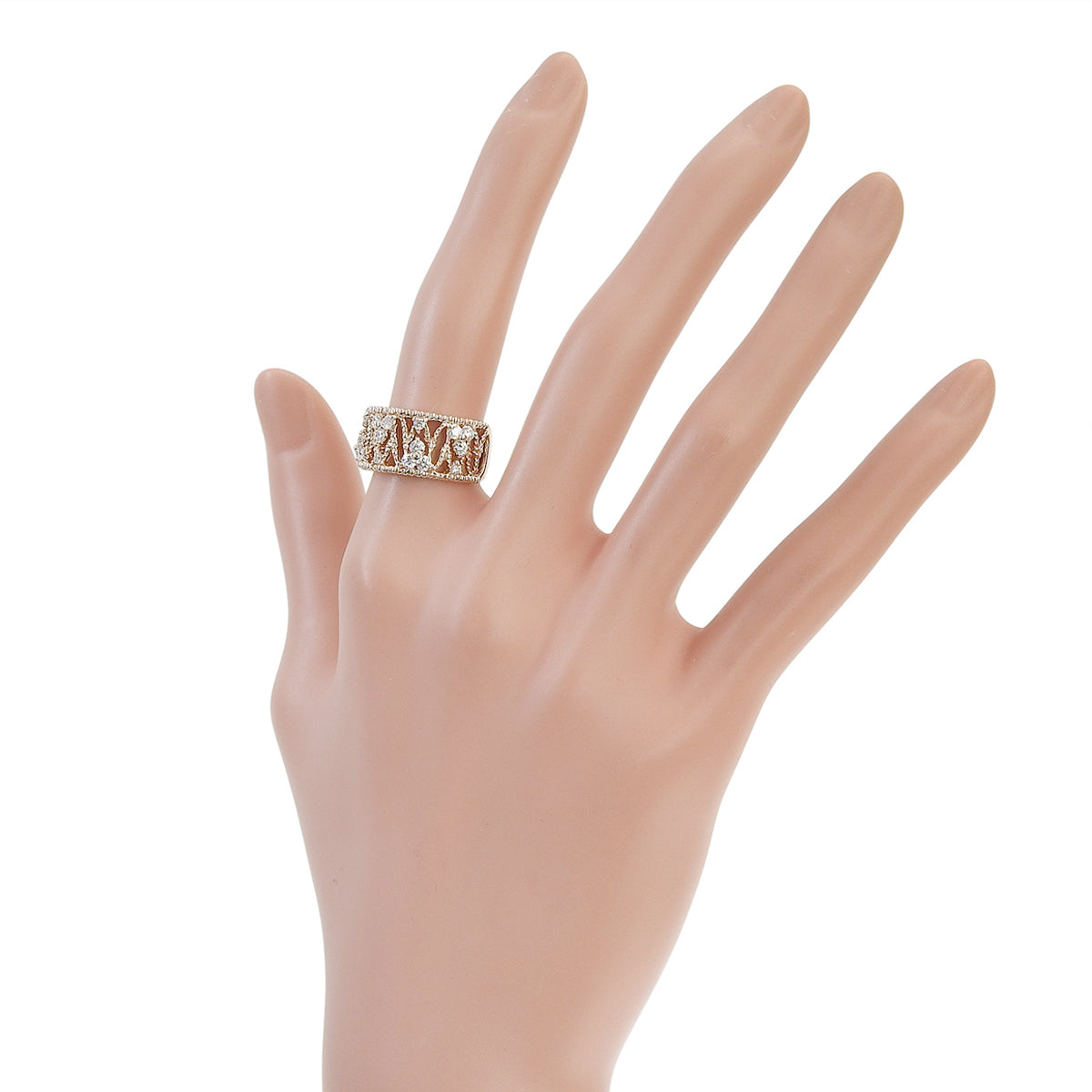Diamond Ring D0.56 Pink Gold K18PG 7.9g