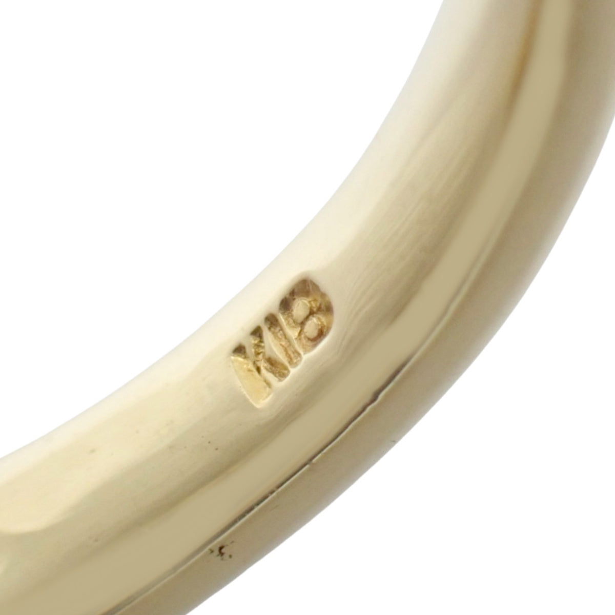 ハーフパヴェ ダイヤモンド リング D0.50 K18YG 13(53)号 4.7g