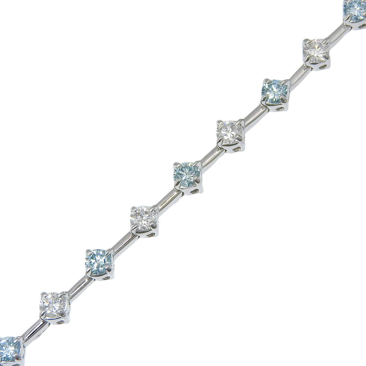 ダイヤモンドブレスレット D2.00 ホワイトゴールド K18WG 6.3g