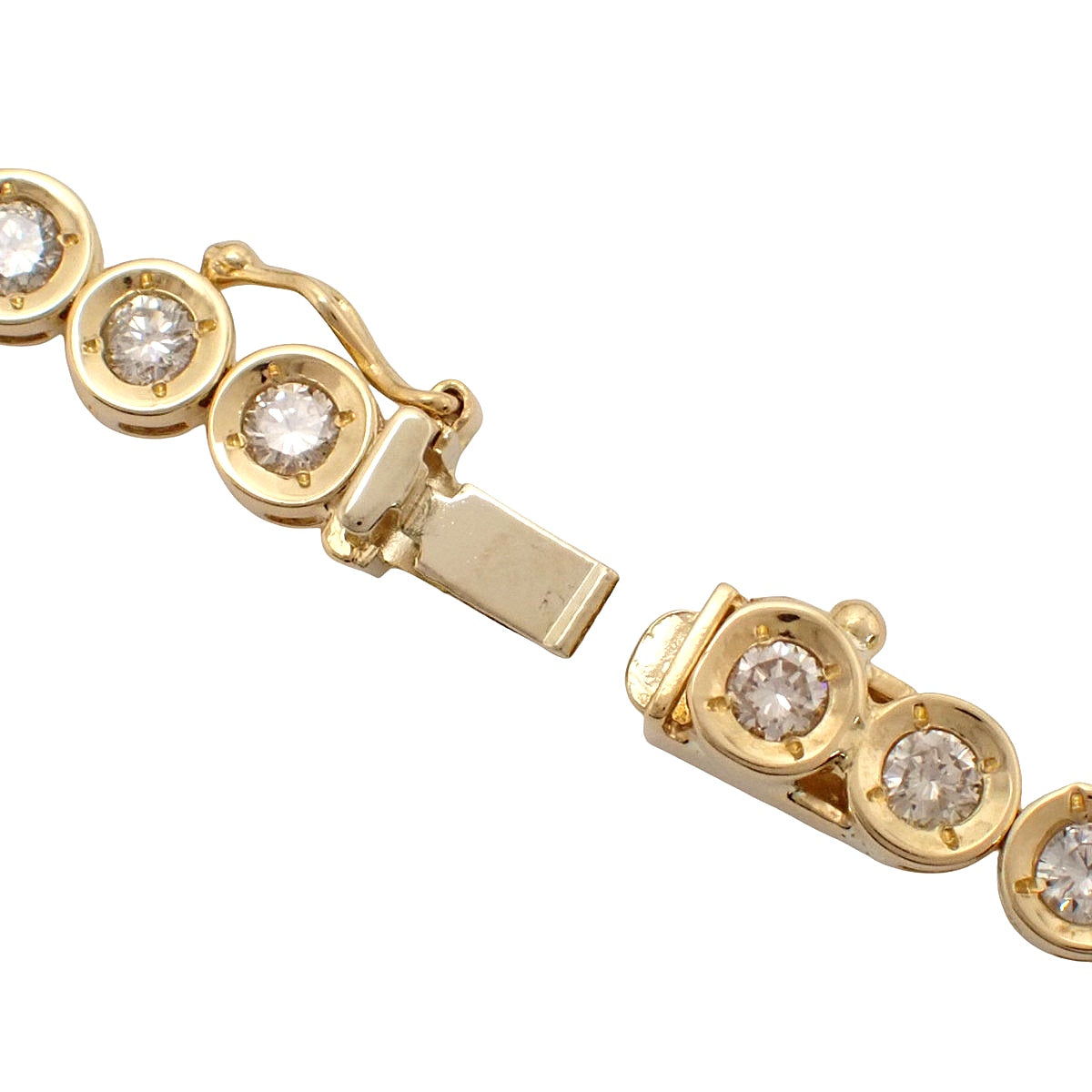 テニス ダイヤモンド ネックレス D12.00 イエローゴールド K18YG 33.8g