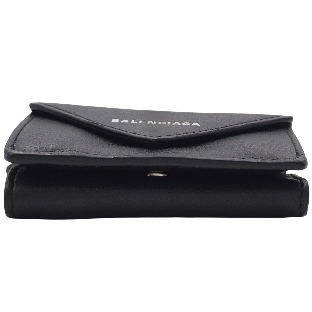 ペーパー ミニ ウォレット カーフ ブラック 391446 三つ折り財布 3つ折り