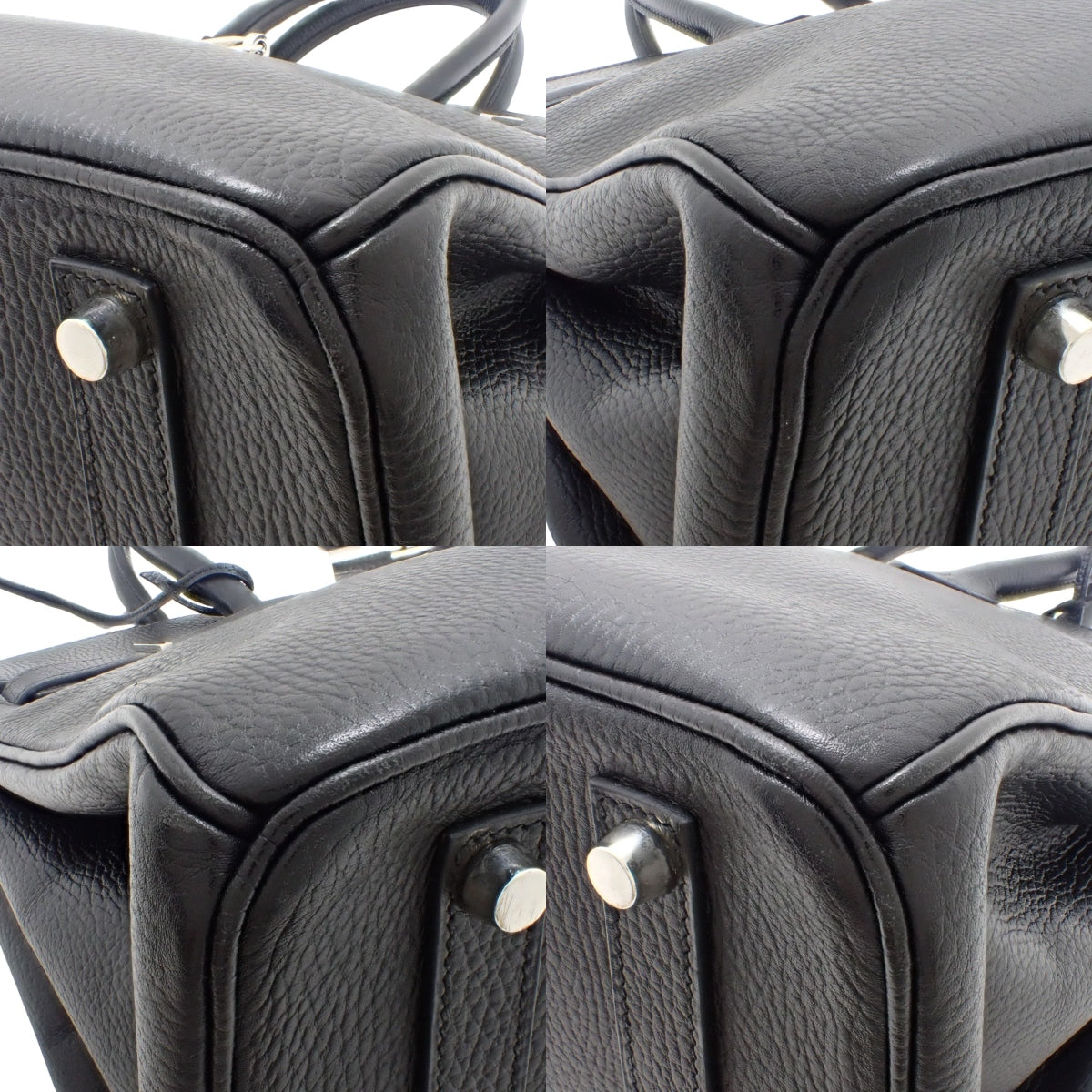 Birkin 35 Ardennes 黑色款,银色五金,D 字印记