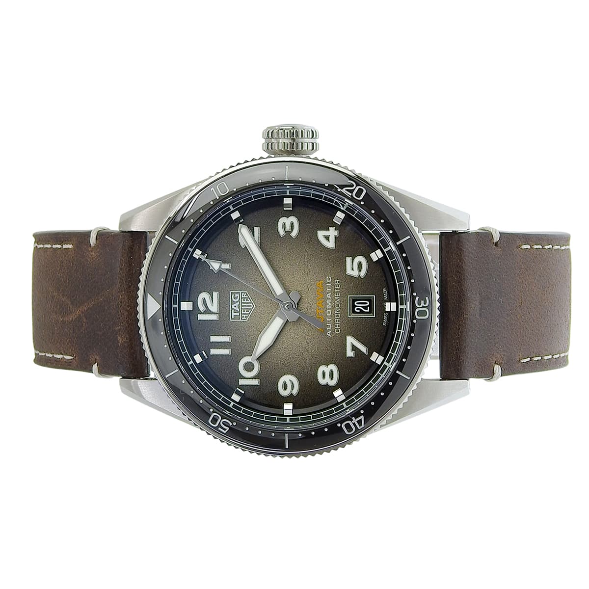 オータヴィア WBE5114.FC8266 SS/革 ブラック 自動巻き メンズ