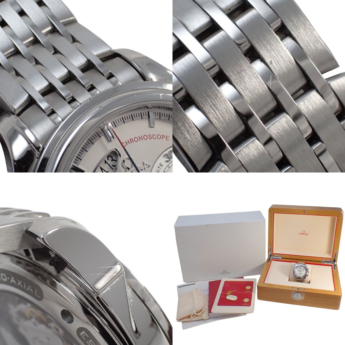 デ・ヴィル クロノスコープ コーアクシャル 4550.30 SS アイボリー 自動巻き メンズ