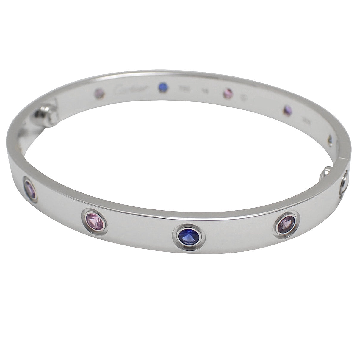 LOVE ブレスレット マルチストーン K18WG