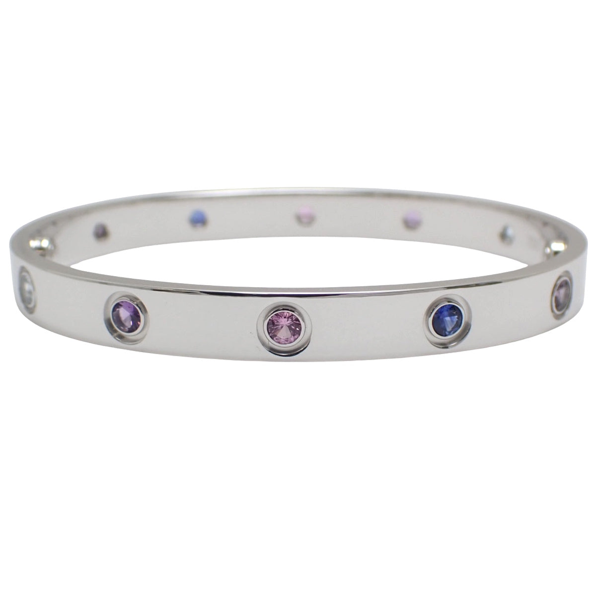 LOVE ブレスレット マルチストーン K18WG