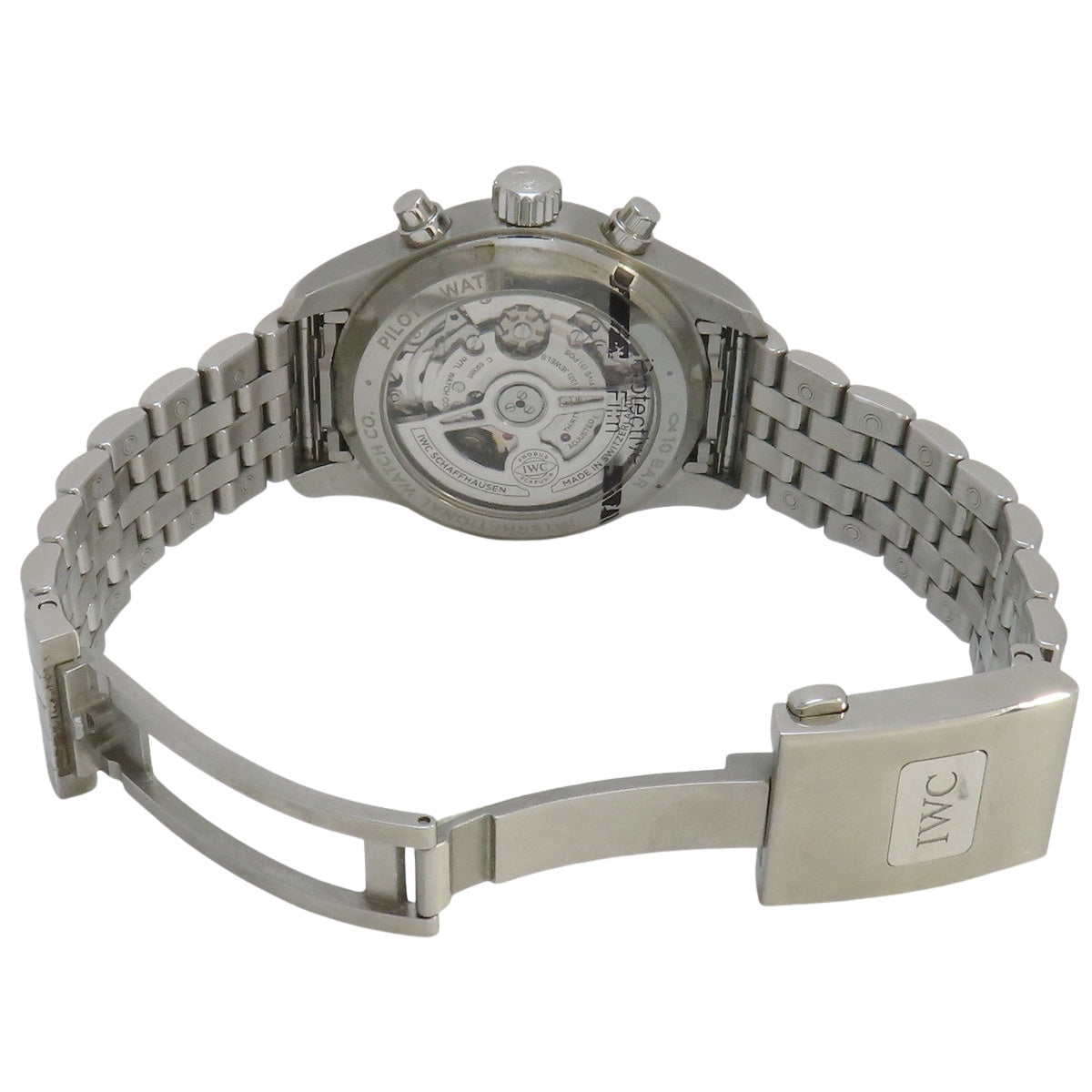 Pilot's Watch Chronograph 41 IW388104 Stainless Steel Green Automatic Men's