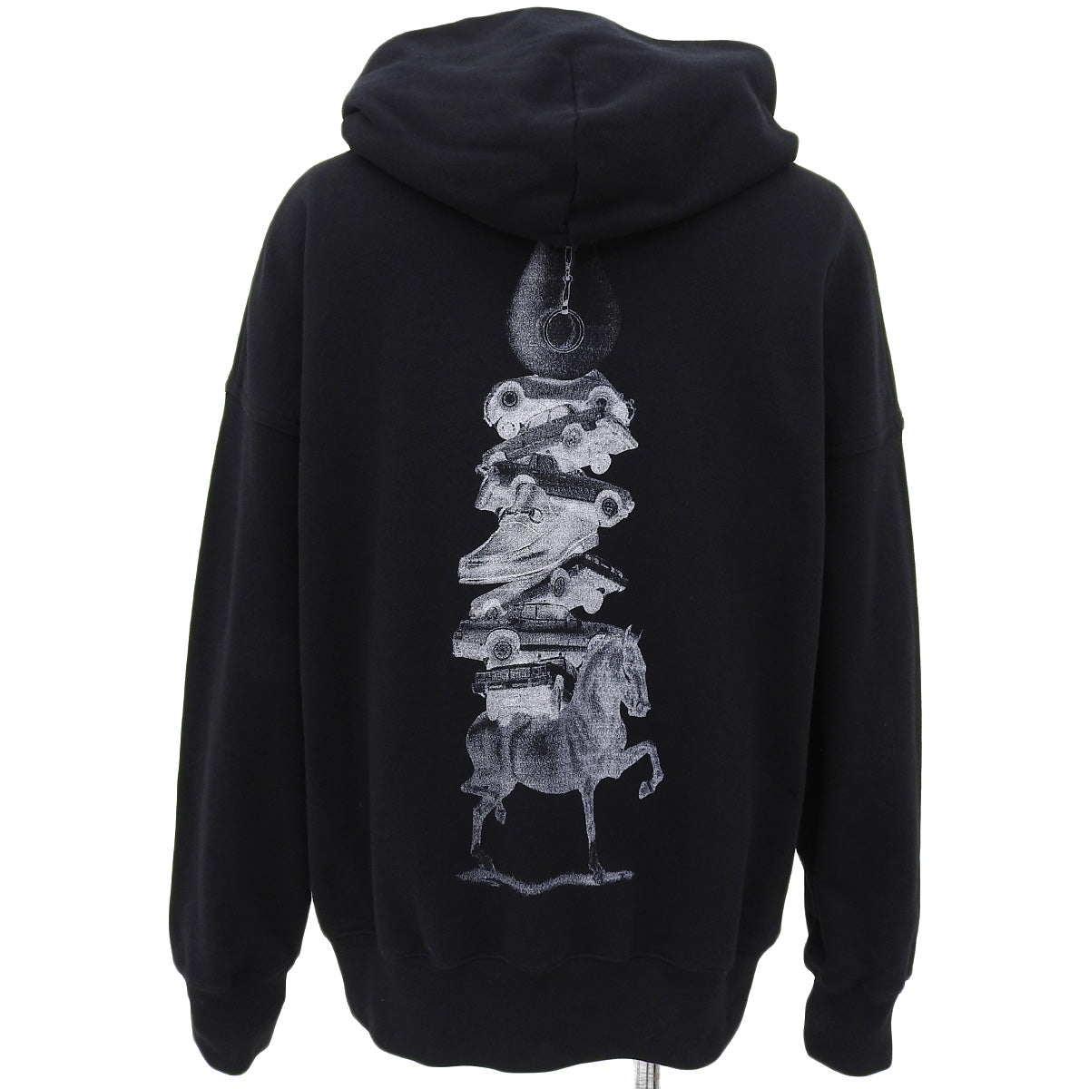 Back Print Pullover Hoodie M