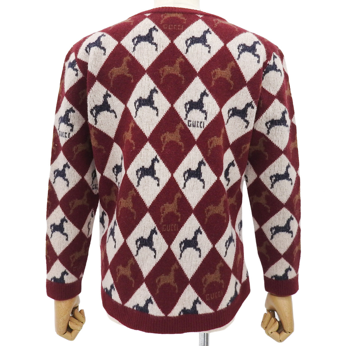 ホース アーガイル Vネック ニット 2022年 S