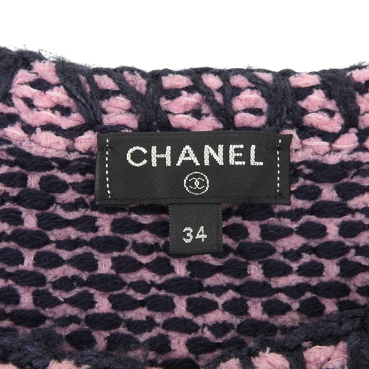 Coco Button Tweed Jacket Size 34 P70