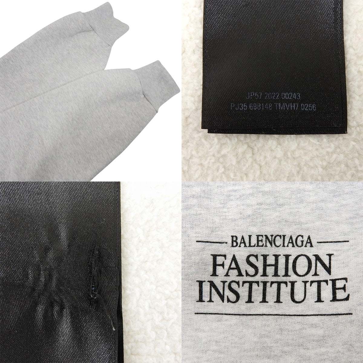 バックプリント ジップアップパーカー L