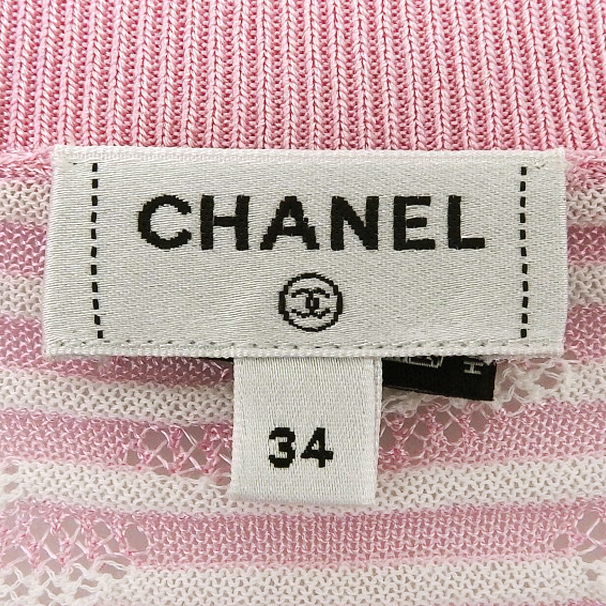 ココマーク シースルーボーダーニット 34 P76