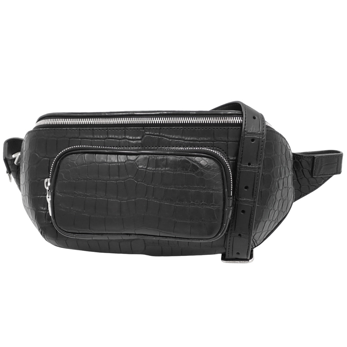 バムバッグ ポロサス クロコダイル ブラック N81771