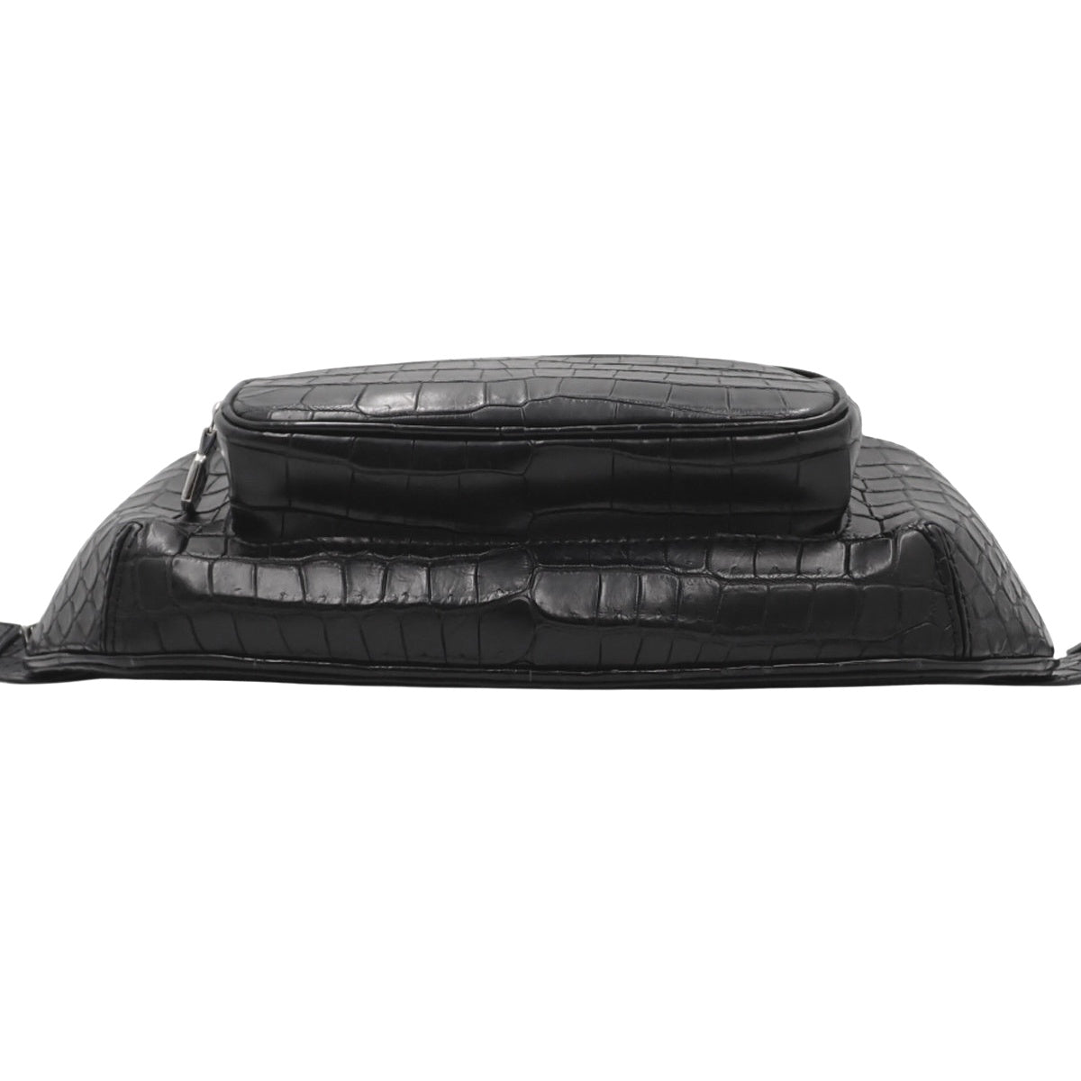 Polosus Crocodile Bumbag in Black N81771