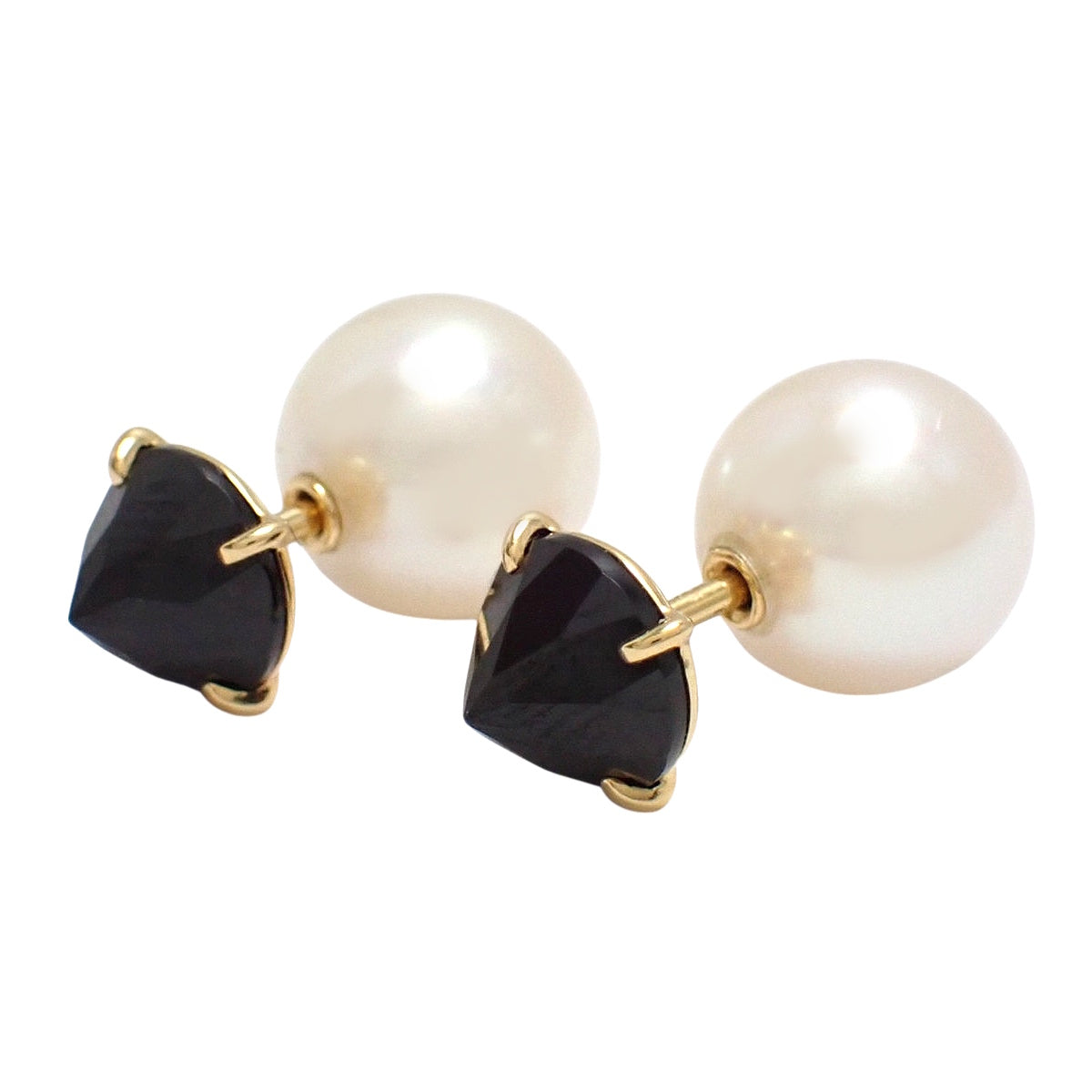 Refined Rebellion Akoya Pearl/Black Spinel Yellow Gold 18KYG