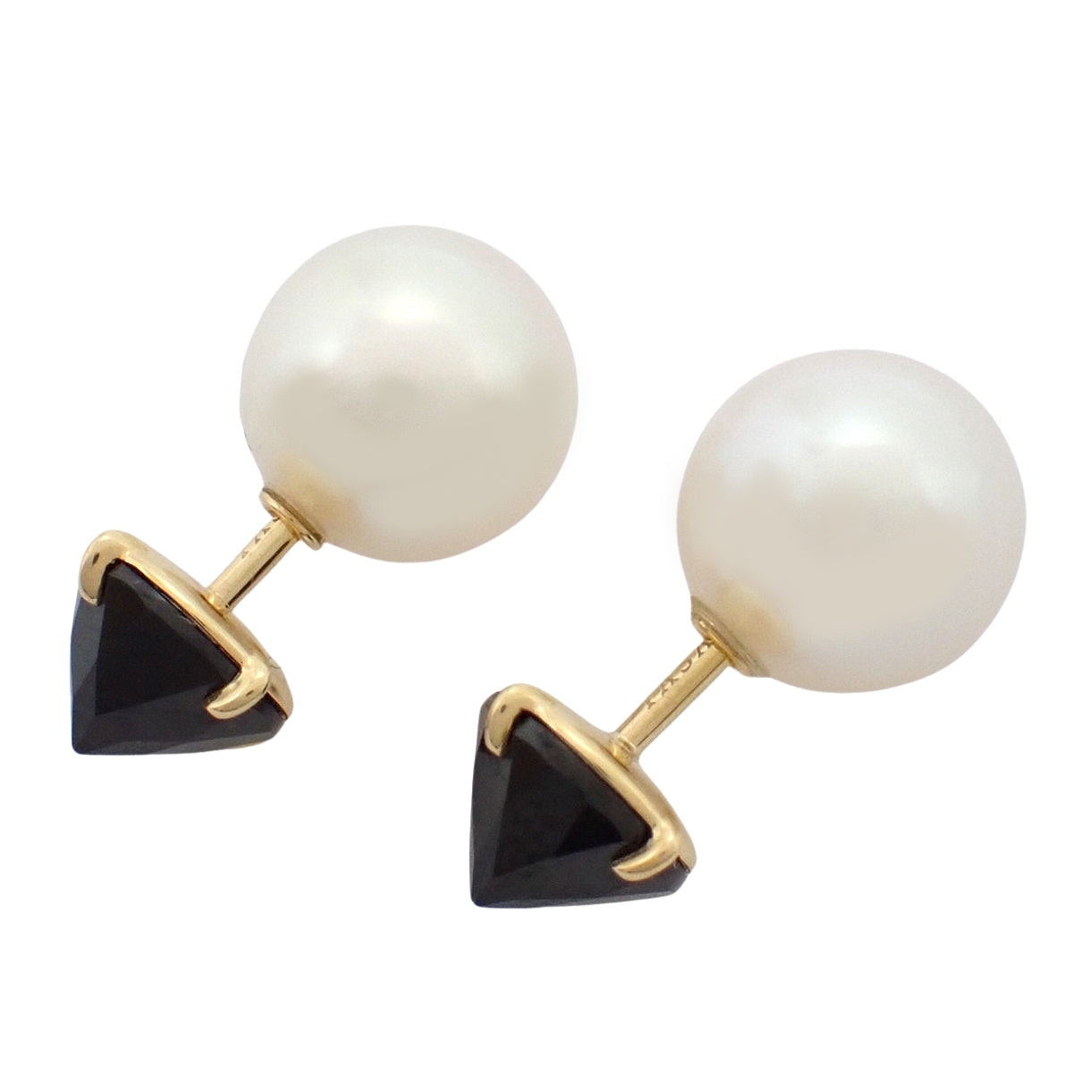 Refined Rebellion Akoya Pearl/Black Spinel Yellow Gold 18KYG