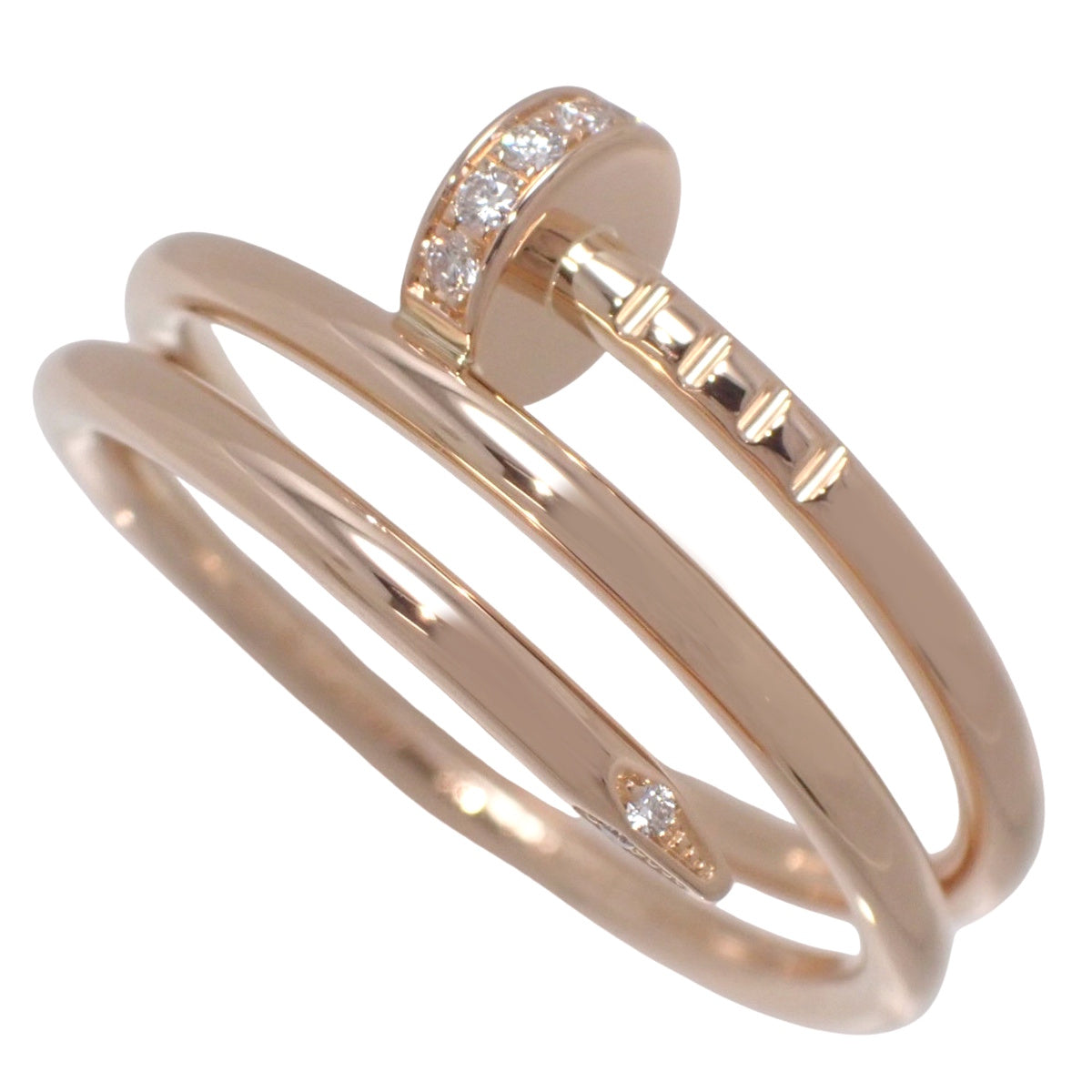 Juste un Clou Ring Double Diamond K18PG