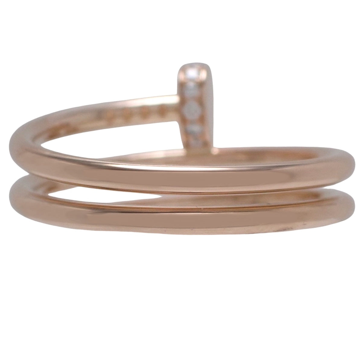 Juste un Clou Ring Double Diamond K18PG