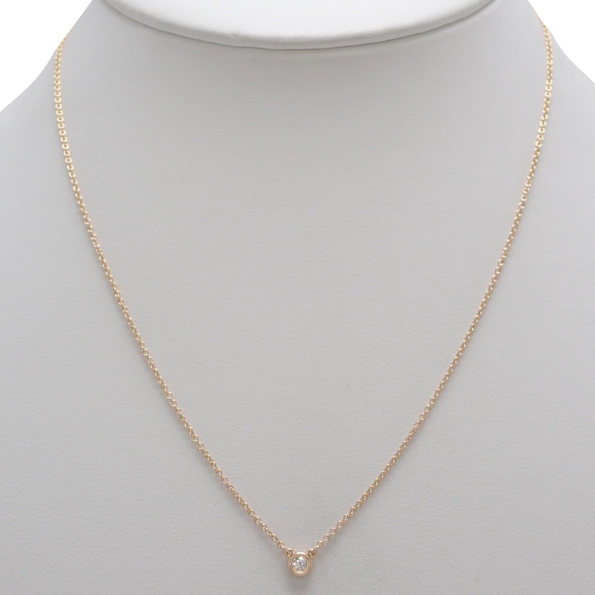 バイザヤード シングル ダイヤモンド ペンダント ピンクゴールド K18PG