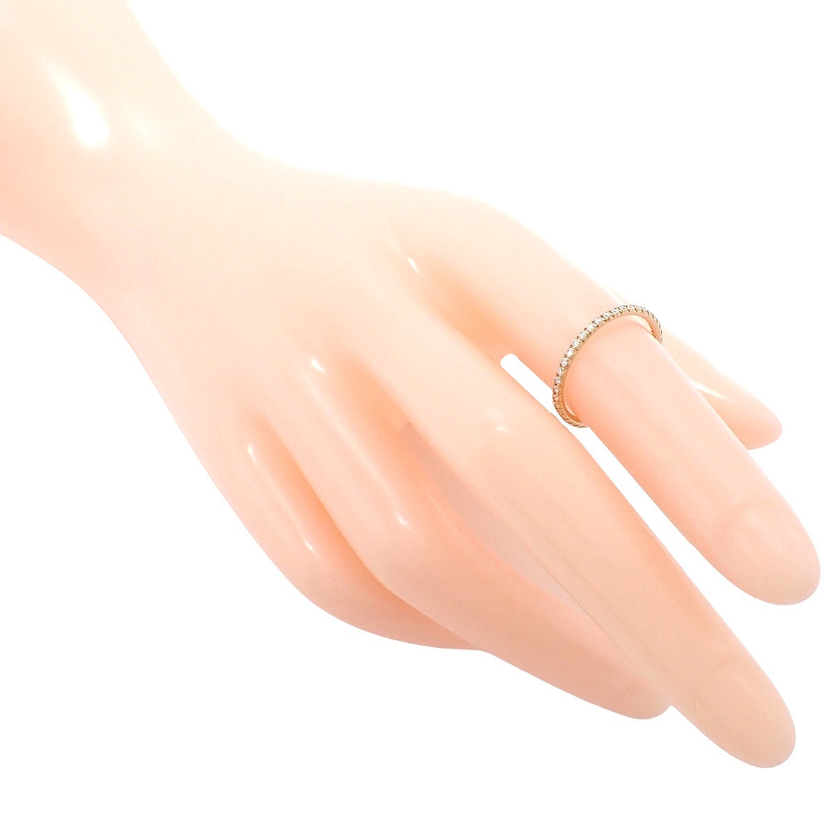 メトロリング ダイヤモンド ピンクゴールド K18PG フルエタニティ