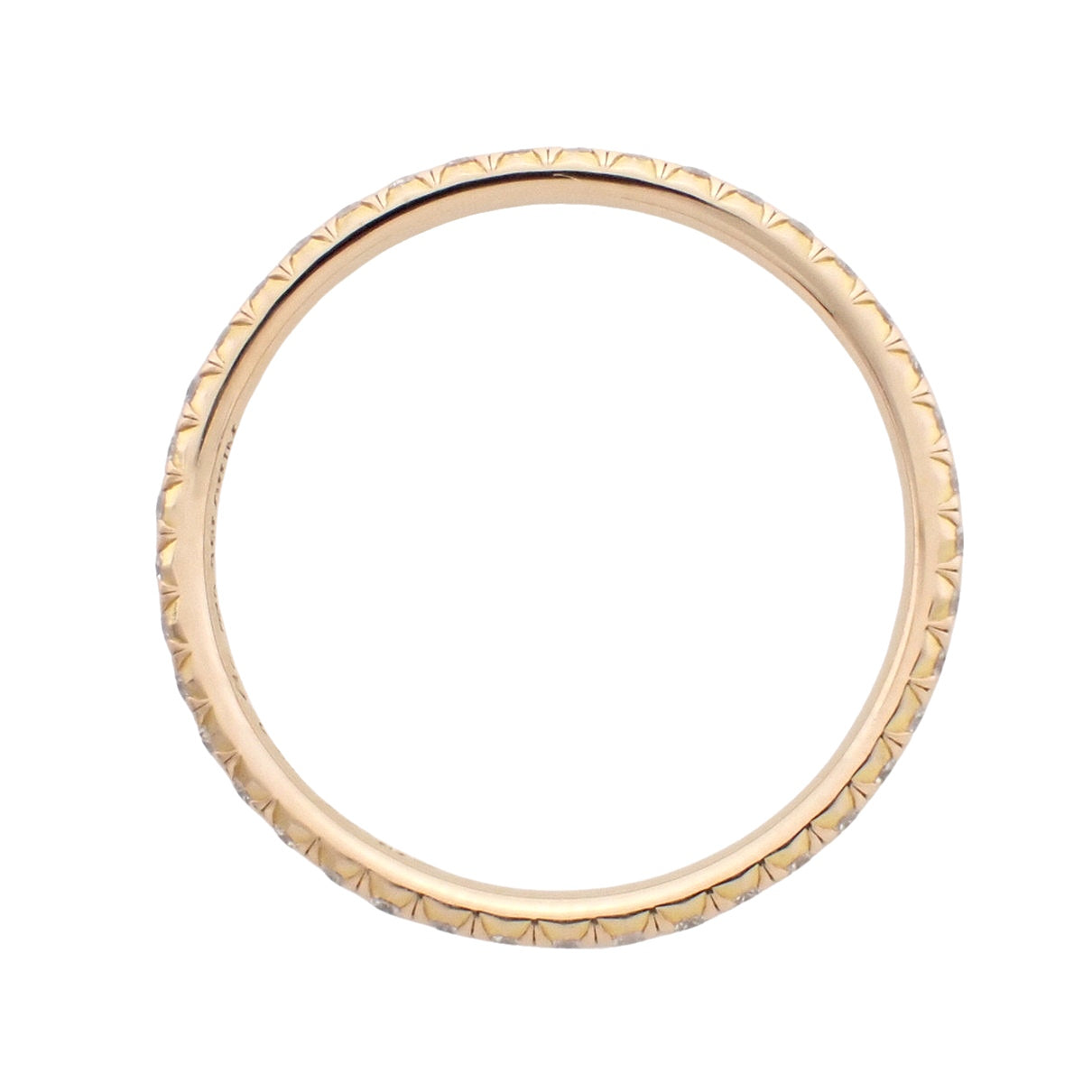Metro Ring Diamond Pink Gold K18PG Full Eternity