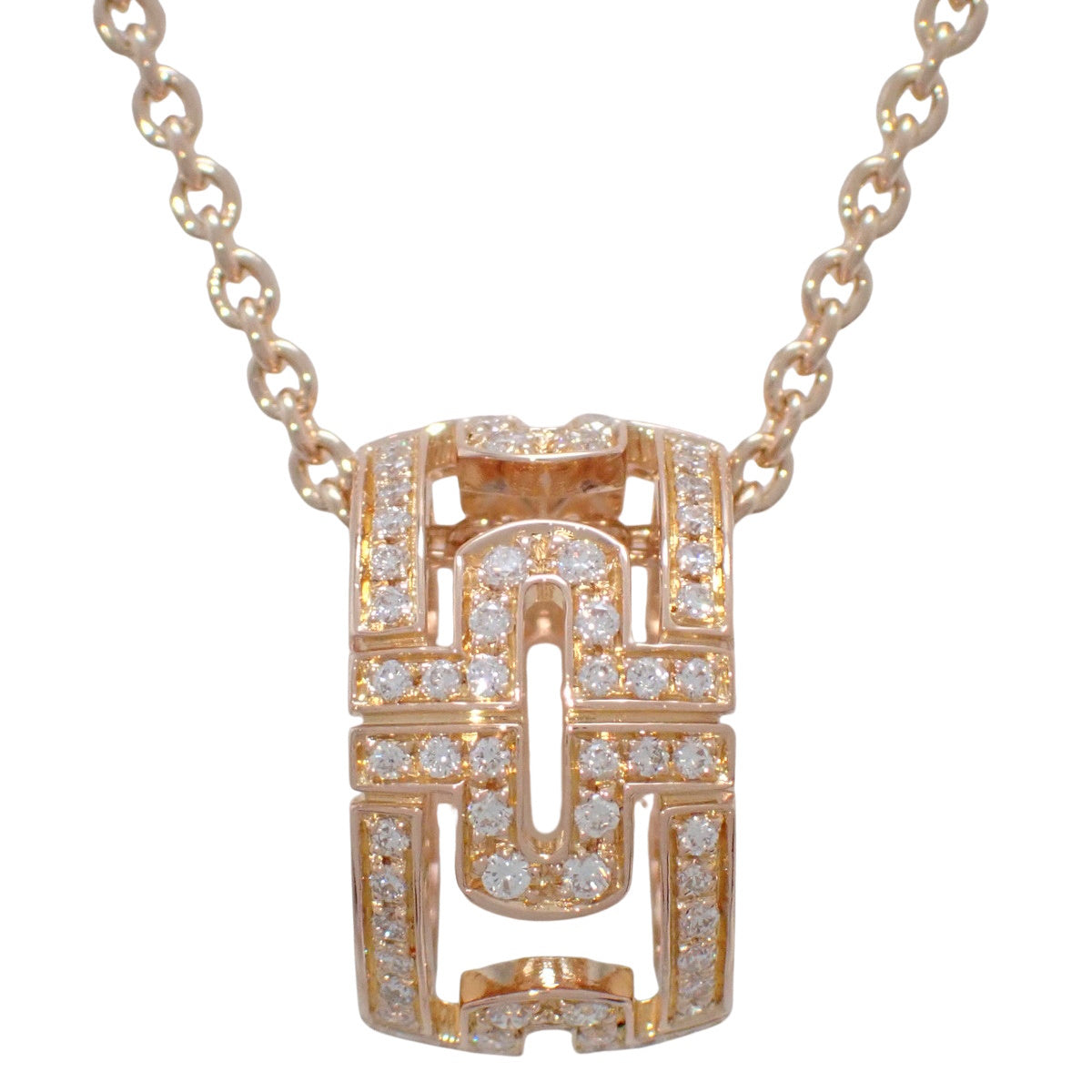 パレンテシ オープンワーク ネックレス ダイヤモンド ピンクゴールド PG