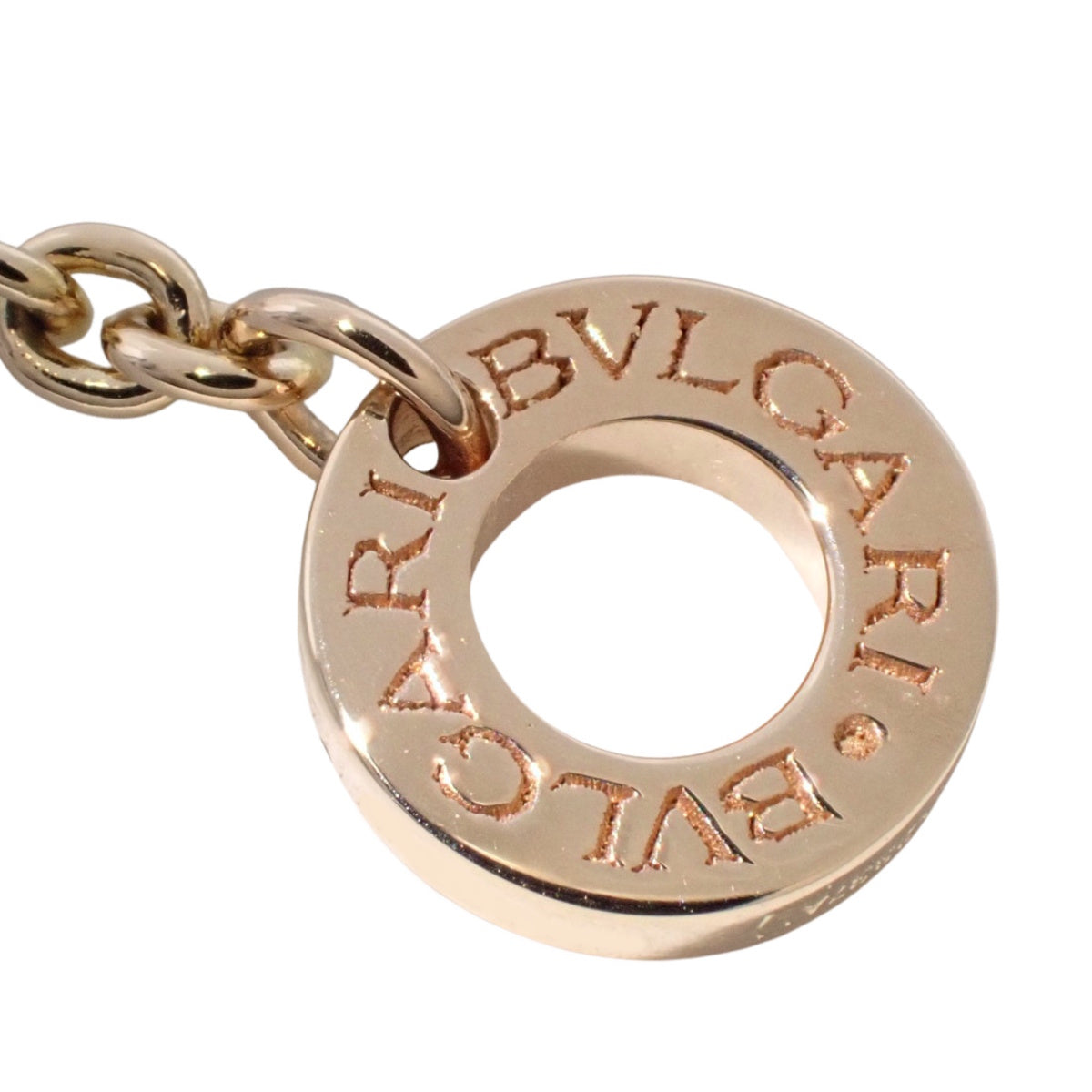 Parentesi Openwork Necklace in Pink Gold with Diamonds