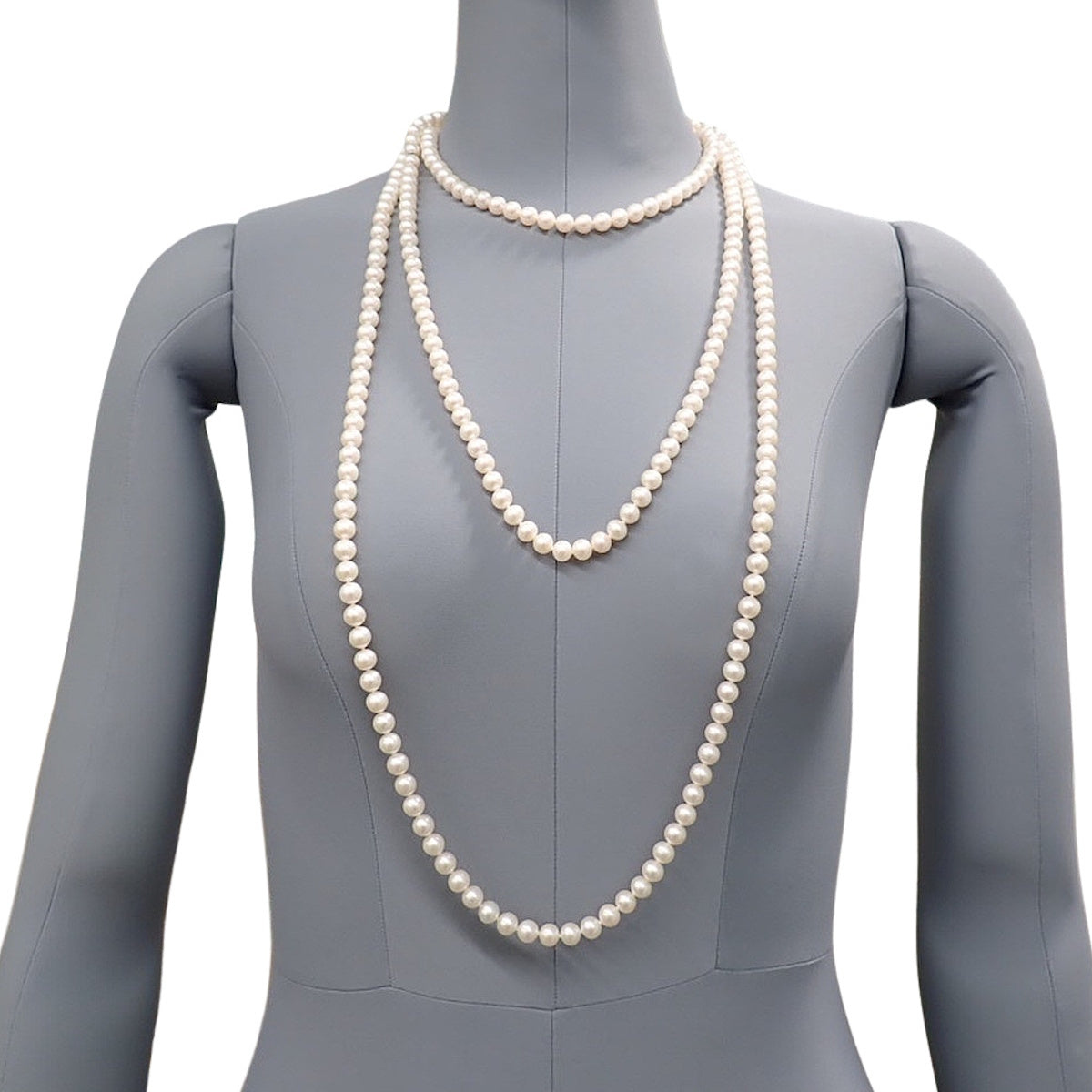 パール ラップ ネックレス パール シルバー SV925