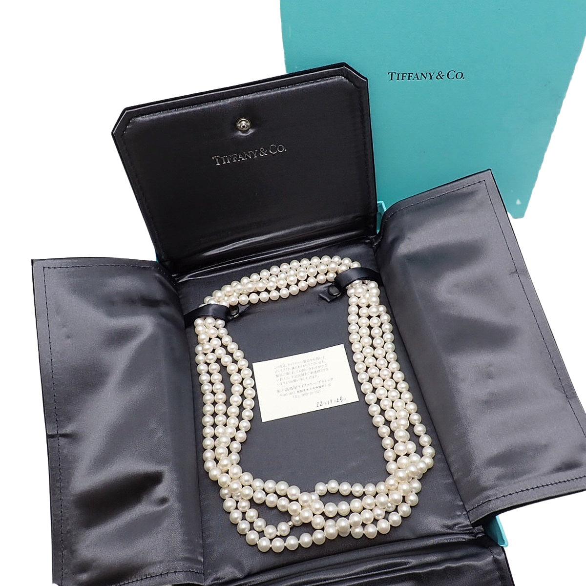 Pearl wrap necklace in 925 silver