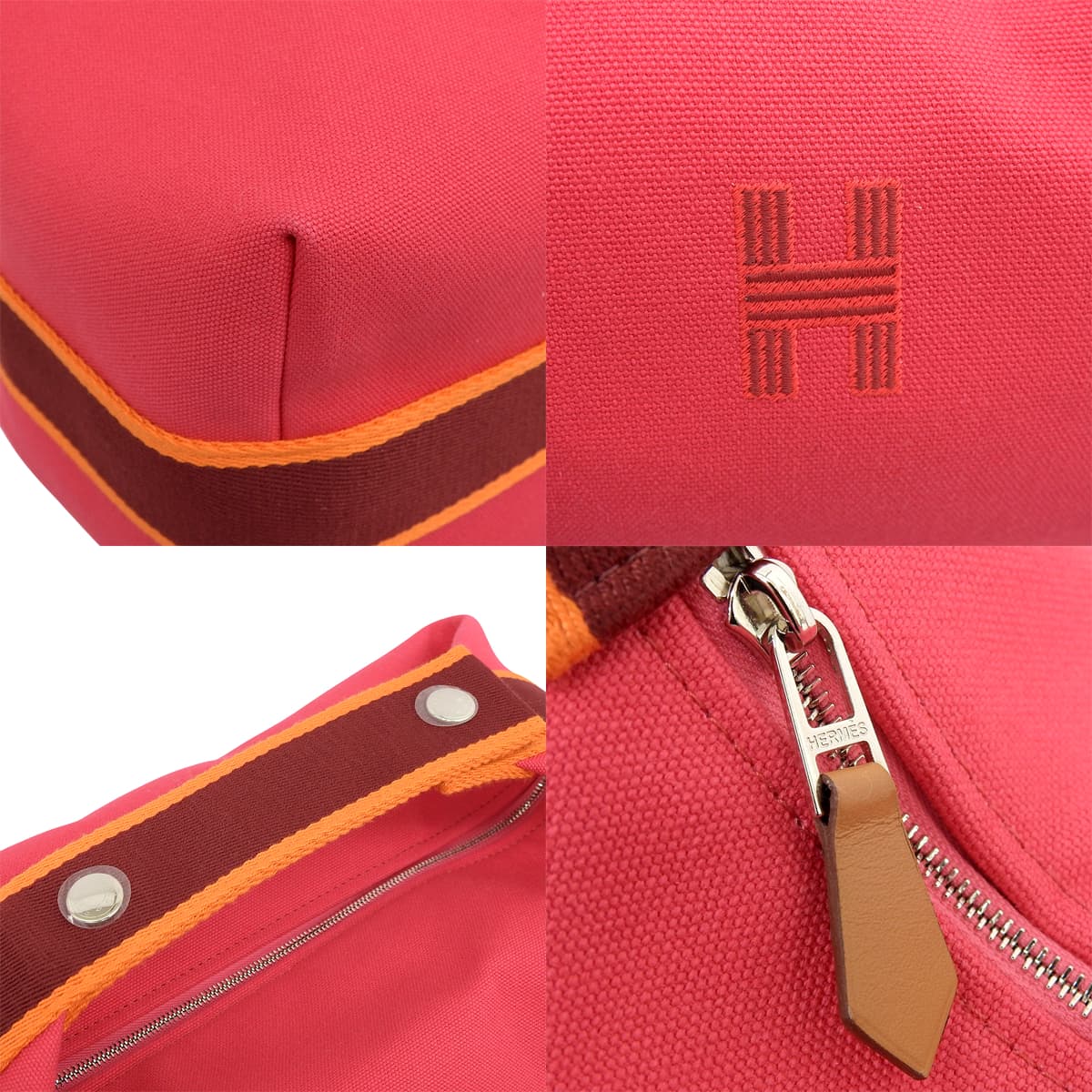 ブリッドアブラックGM コットンキャンバス パラジウム金具 ハイビスカス