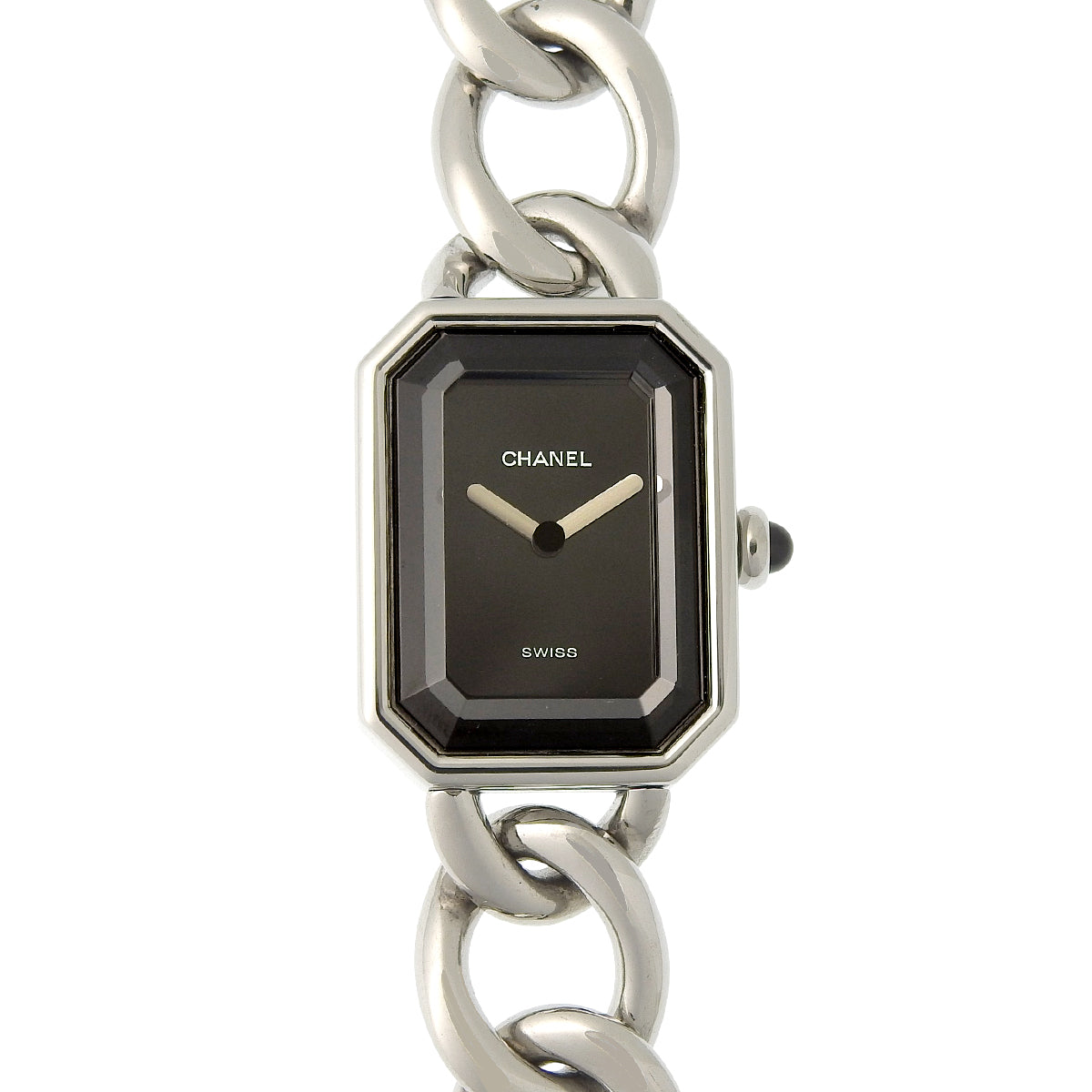 Premiere Metal Chain M H7018 SS Black Quartz Women's