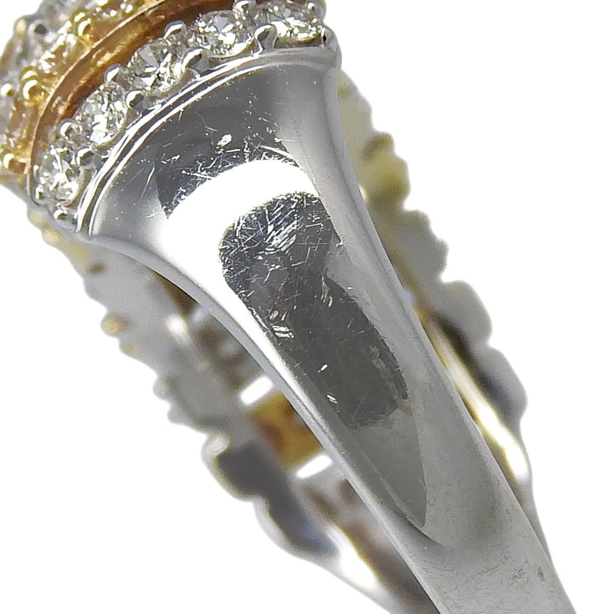 ダイヤモンド リング D0.92 ホワイトゴールド K18WG イエローゴールド K18YG 12(52)号 5.1g