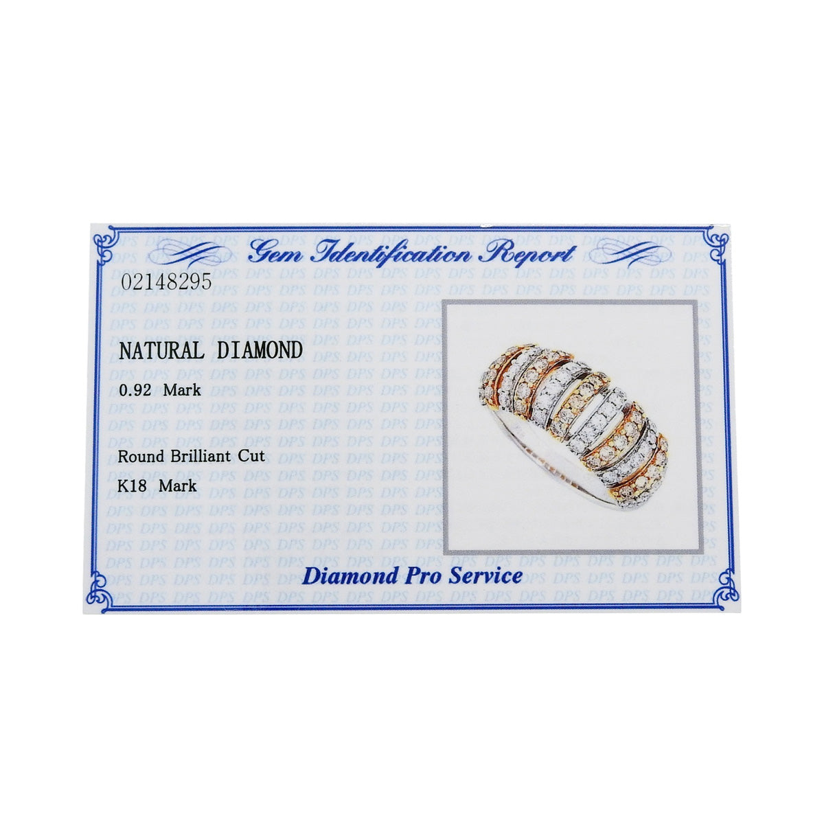 Diamond ring, D0.92, white gold (K18WG) or yellow gold (K18YG), size 12 (52), 5.1g