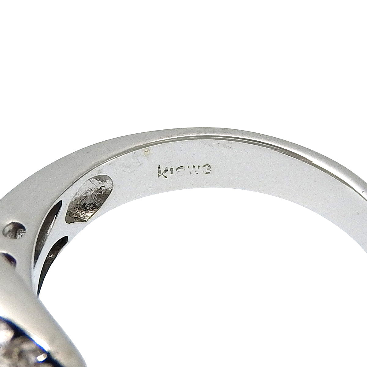 Belt motif pink sapphire and diamond ring PS2.06/D0.40 White gold K18WG 6.7g