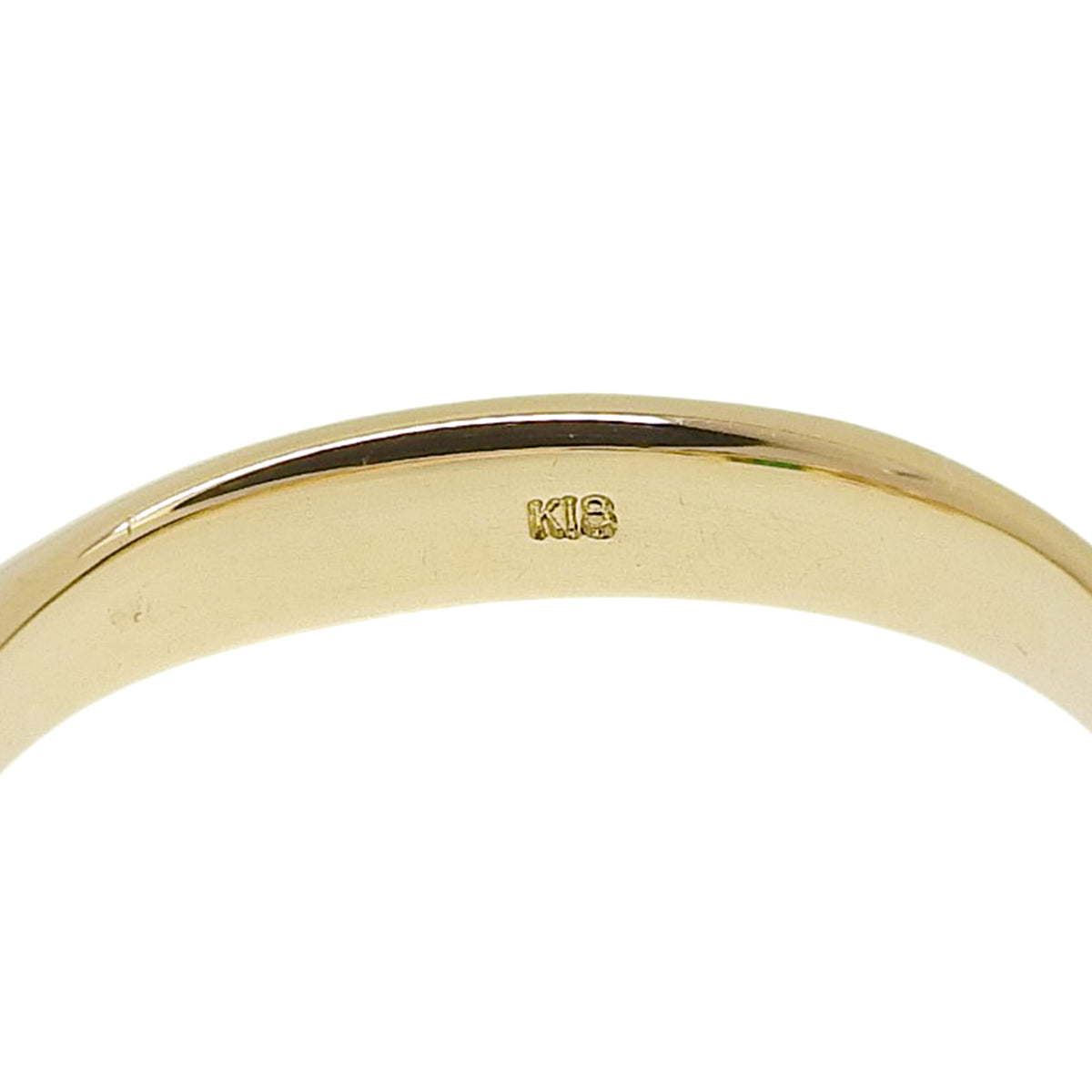 Emerald and diamond ring, E0.68/D0.54, 18K yellow gold, 3.9g