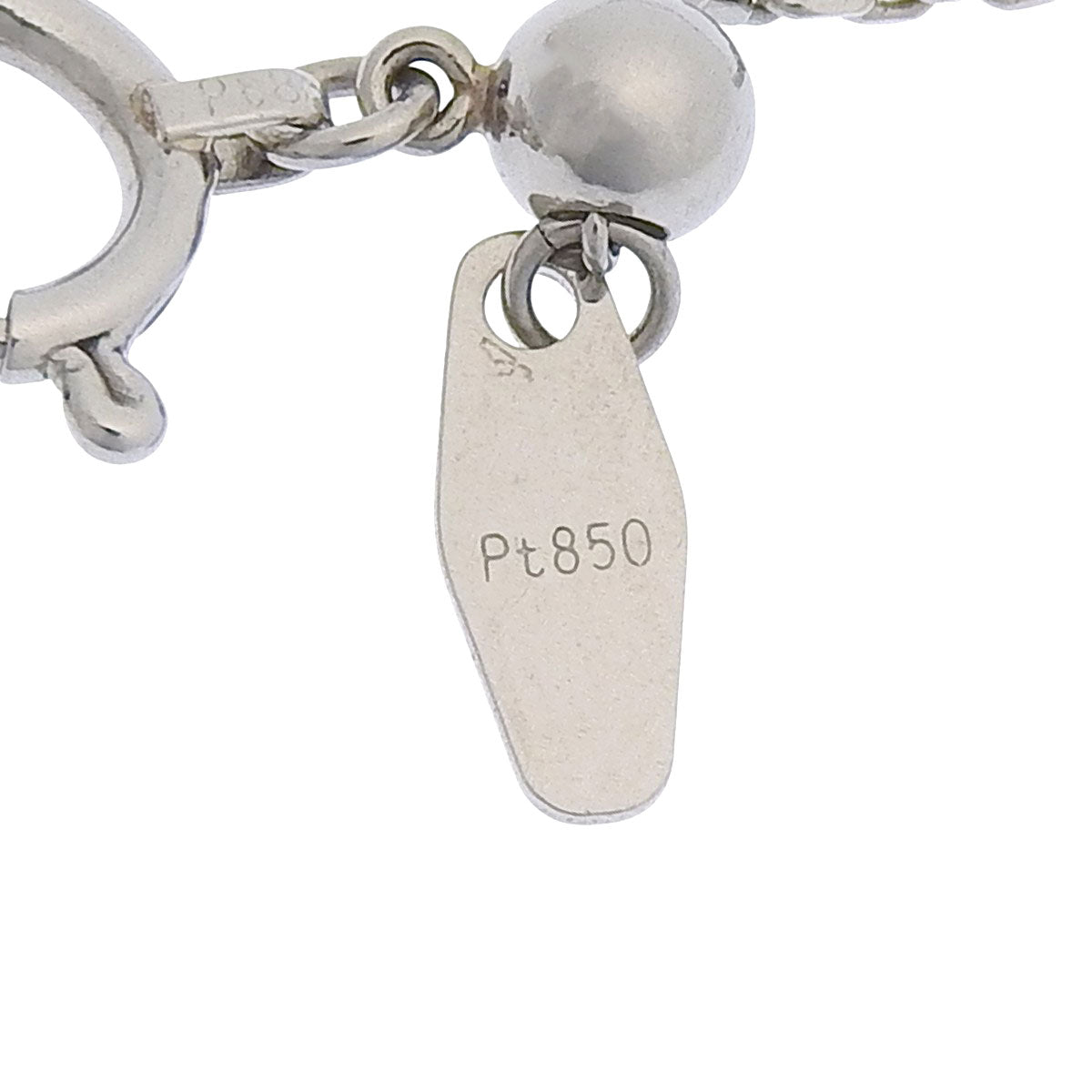 サファイア ダイヤ ネックレス S2.183/D0.22 プラチナ Pt900 Pt850 6.8g