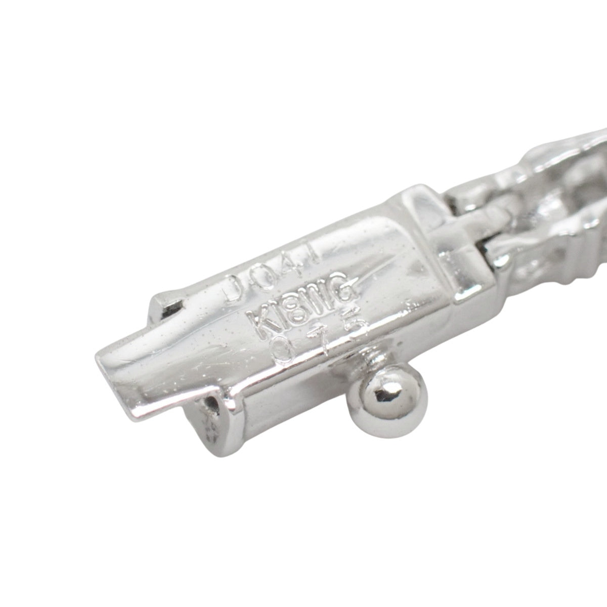 ルビー ダイヤモンド ブレスレット R0.75/D0.41 K18WG 6.7g