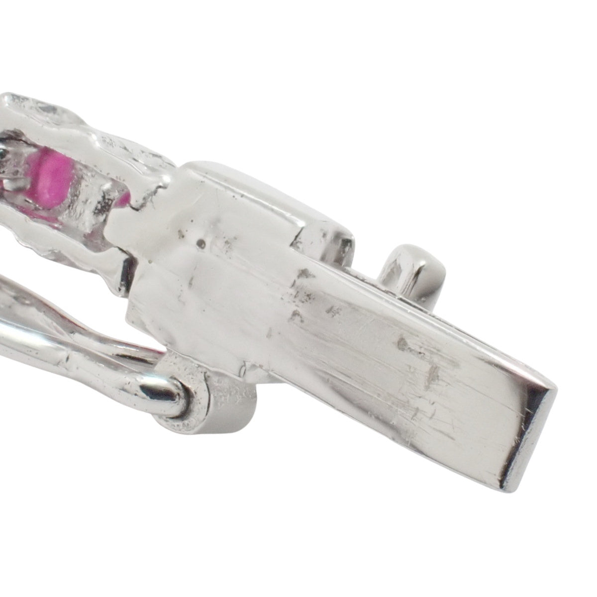 ルビー ダイヤモンド ブレスレット R0.75/D0.41 K18WG 6.7g