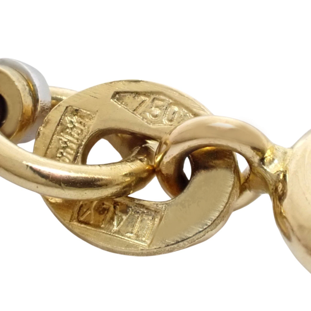 ルビー ダイヤモンドネックレス R0.26/D0.26 K18YG K18WG 5.6g