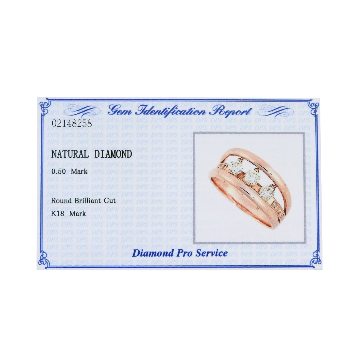 ダイヤ リング D0.50 ピンクゴールド K18PG 4.9g