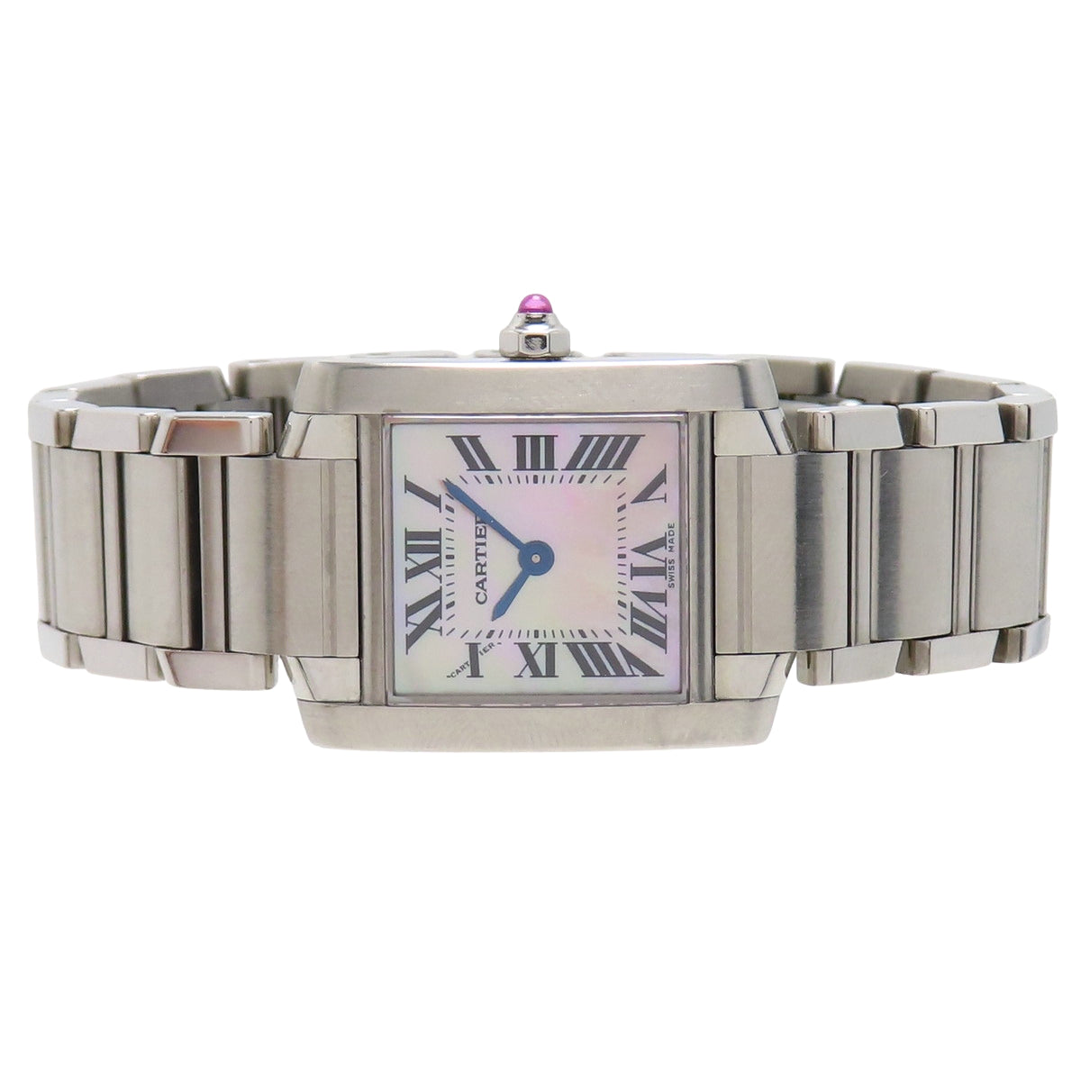 Tank Française SM W51028Q3 Stainless Steel Pink Shell Dial Pink Quartz Women's