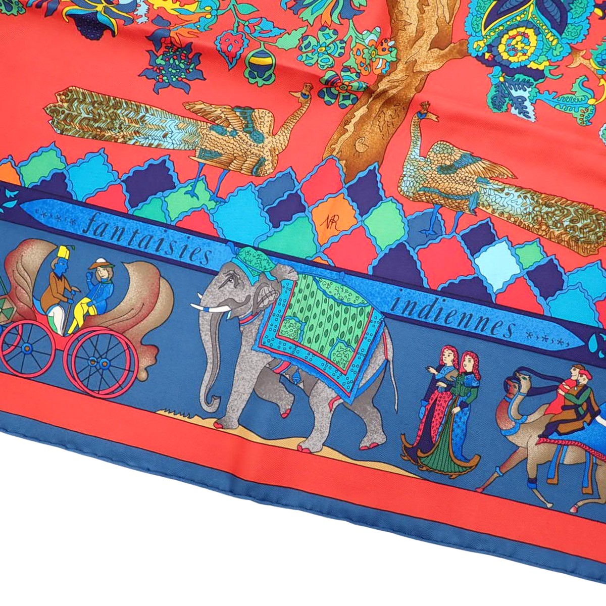 Fantaisies Indiennes 眩惑のインド カレ90 シルク