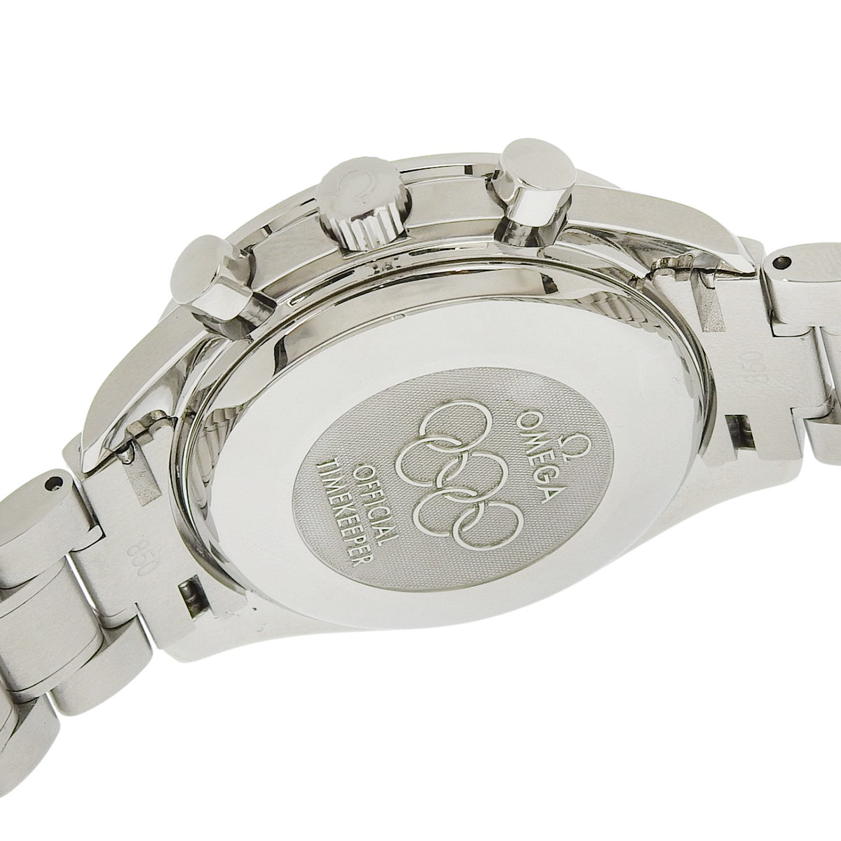 Speedmaster Date 3515.20 SS White Automatic Men's