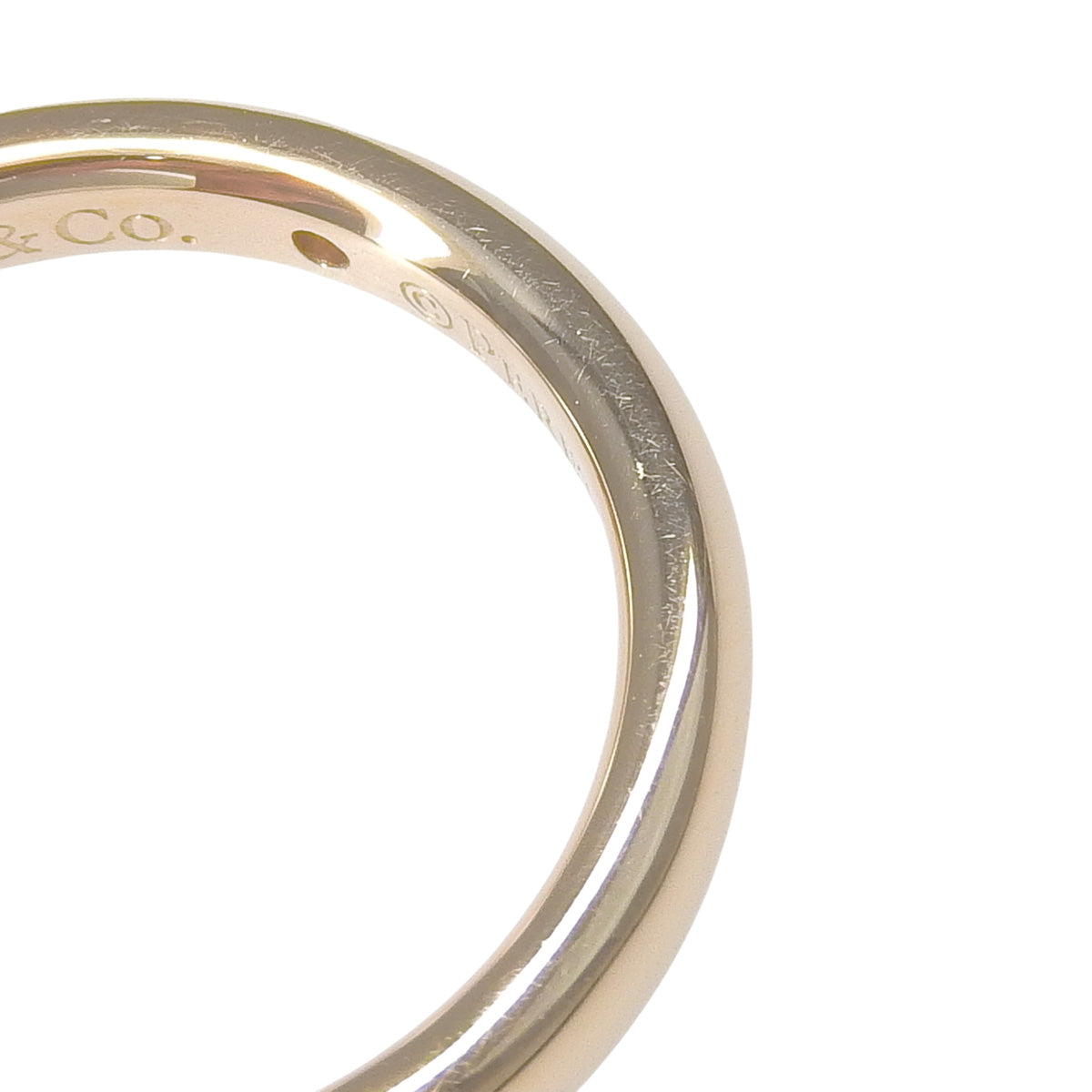 Diamond band ring in pink gold, 18KPG, 3.6g