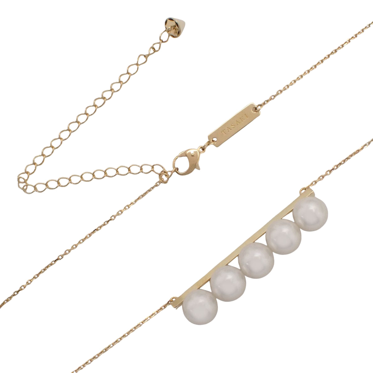 Balance Signature 项链,饰以 Akoya 珍珠和 18K 黄金