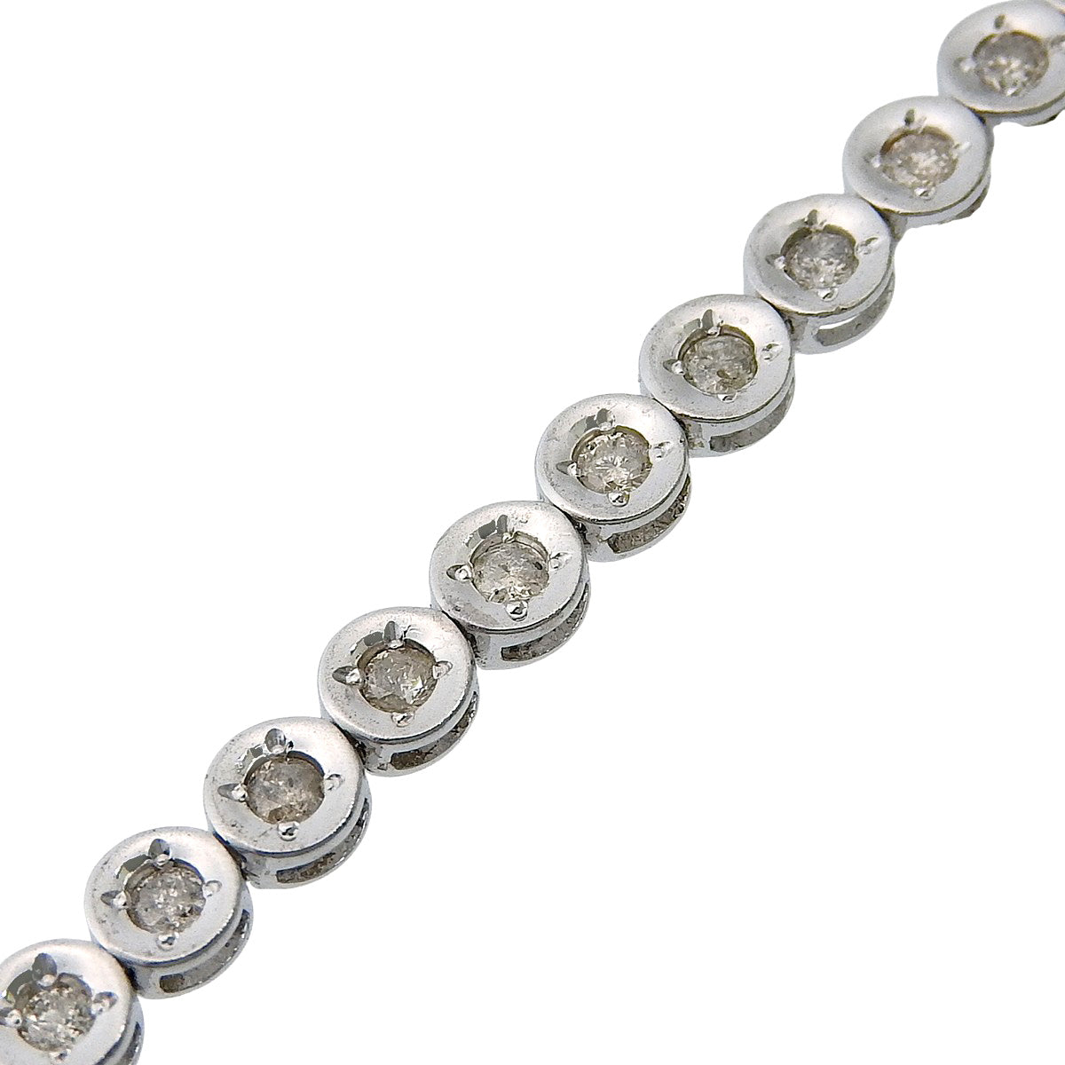 Diamond Tennis Bracelet D1.00 White Gold K18WG 6.0g