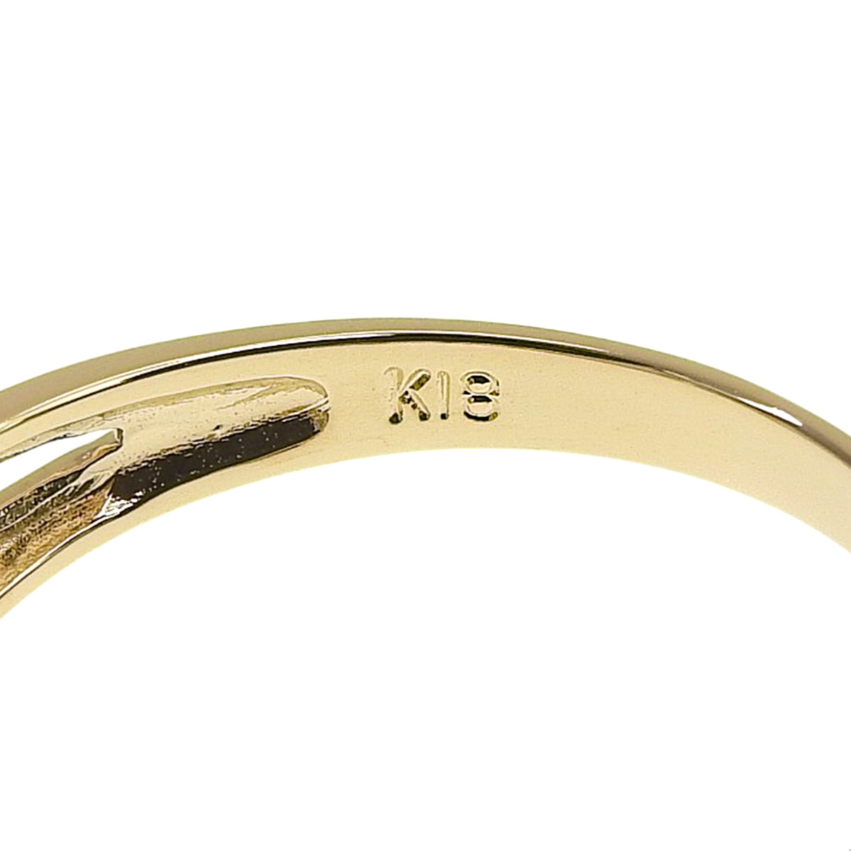 6PD ダイヤモンド リング D0.501 イエローゴールド K18YG 2.9g