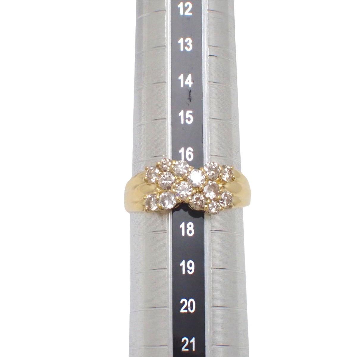 ダイヤモンド リング D1.04 イエローゴールド K18YG 17(57)号 4.9g