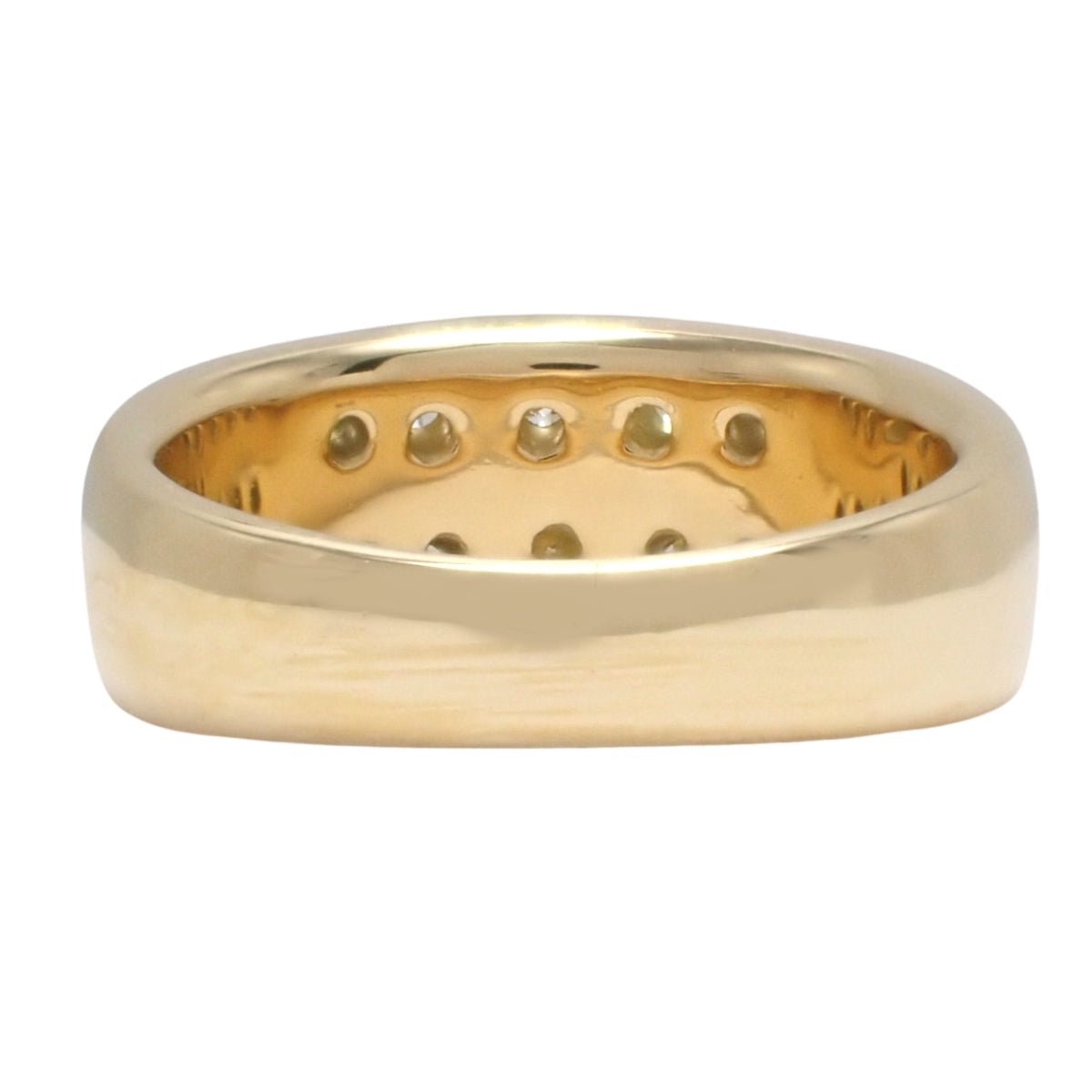 Diamond Ring D0.961 Yellow Gold K18YG Size 12(52) 10.0g